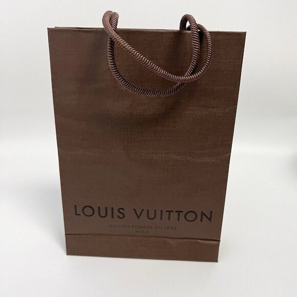 Authentic Louis Vuitton Paper Gift shopping Bag Brown - Picture 1 of 11